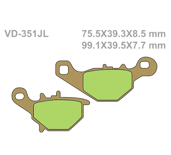 Тормозные колодки Vesrah VD 351SJL для мотоциклов