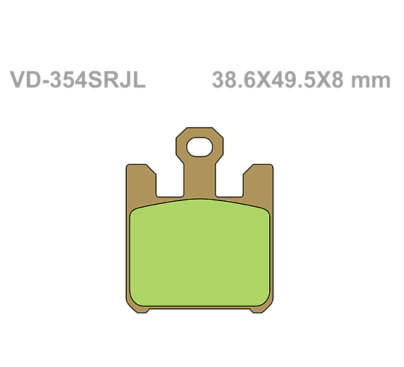 Тормозные колодки Vesrah VD 354SRJL для мотоциклов