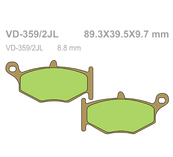 Тормозные колодки Vesrah VD 359/2JL для мотоциклов