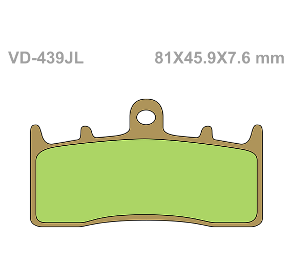 Тормозные колодки Vesrah VD 439JL для мотоциклов