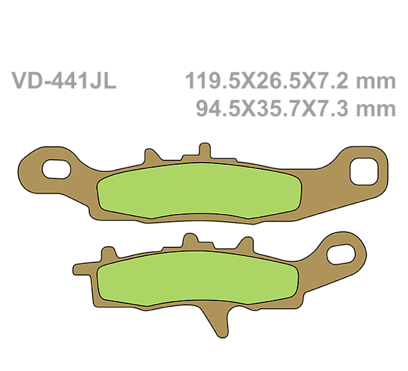 Тормозные колодки Vesrah VD 441JL для мотоциклов