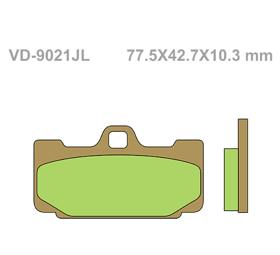 Тормозные колодки Vesrah VD 9021SRJL для мотоциклов