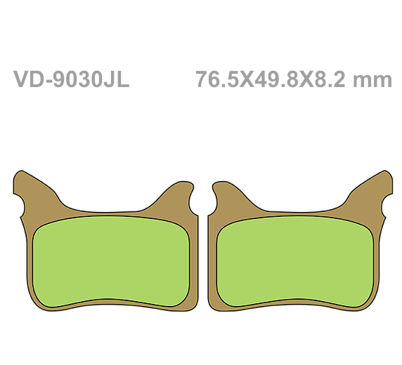 Тормозные колодки Vesrah VD 9030JL для мотоциклов