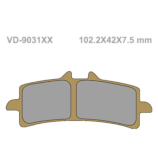 Тормозные колодки Vesrah VD 9031RJLXX для мотоциклов