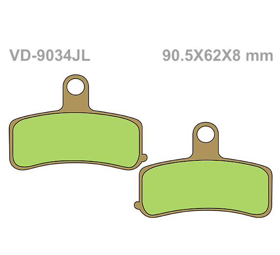 Тормозные колодки Vesrah VD 9034JL для мотоциклов