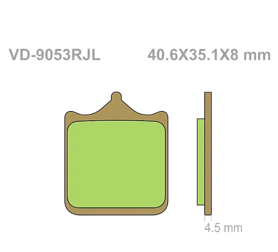 Тормозные колодки Vesrah VD 9053RJL для мотоциклов