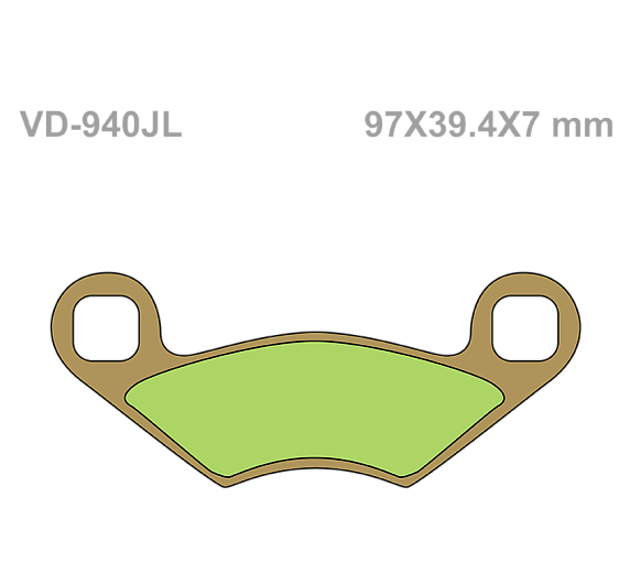 Тормозные колодки Vesrah VD 940JL для мотоциклов