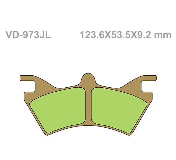 Тормозные колодки Vesrah VD 973JL для мотоциклов