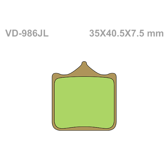 Тормозные колодки Vesrah VD 986JL для мотоциклов