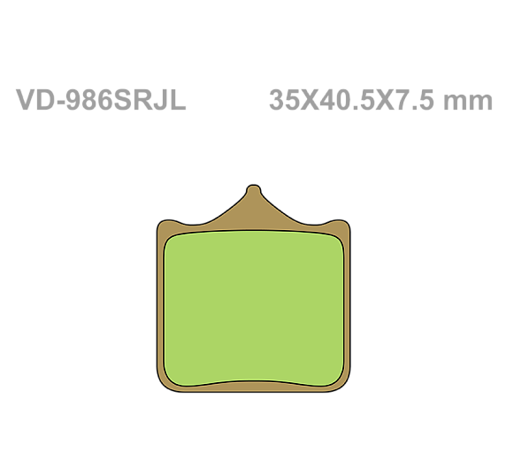 Тормозные колодки Vesrah VD 986SRJL для мотоциклов