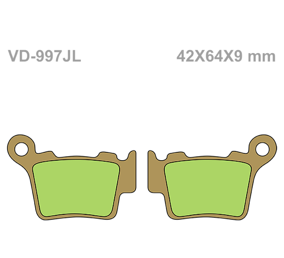 Тормозные колодки Vesrah VD 997JL для мотоциклов