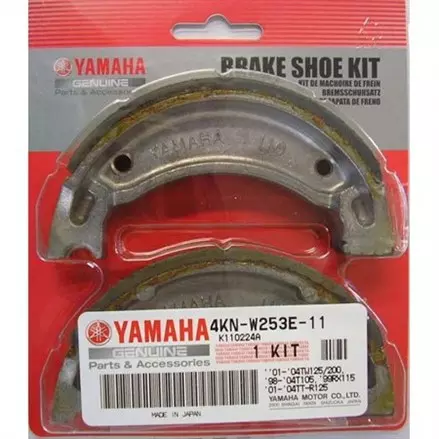 Передние тормозные колодки барабанные Yamaha Grizzly 125 EBC503G, YA441010, MCS962, 43D-F510L-01-00, 5G3-W2536-00-00, 4BE-W2536-00-00, 5H0-W2536-00-00, 4KN-W253E-11-00