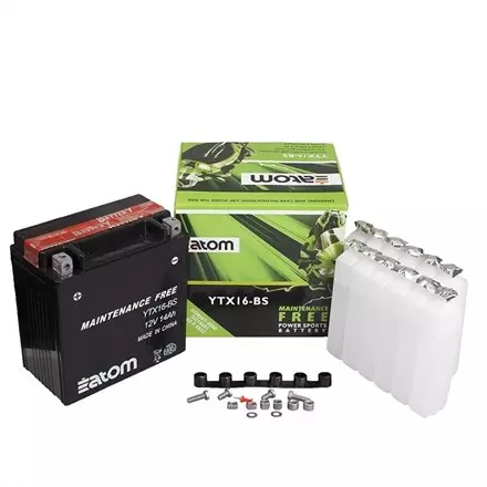 [ATOM] Мото Аккумулятор YTX16-BS MF