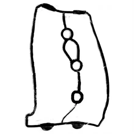 Прокладка клапанной крышки Yamaha VK Proffessional, Nytro, Vector, Rage, Venture TF, GT 8ES-11193-00-00