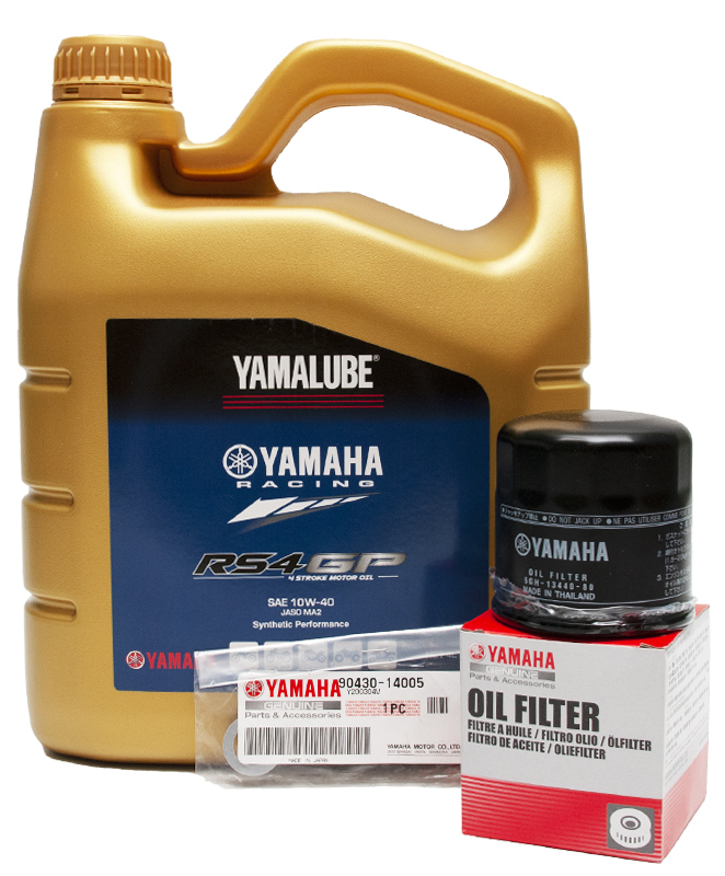 Набор ОЕМ для R1M масло GP4RS 4л и масляный фильтр 5GH Yamaha