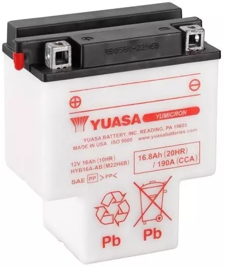 Аккумулятор YUASA HYB16A-AB для мотоциклов