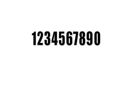 Наклейка номер Zeta ED3 Black "2" 3pcs