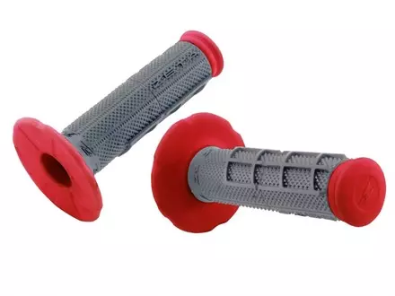 Ручки руля для мотокросса ZETA красно-серые