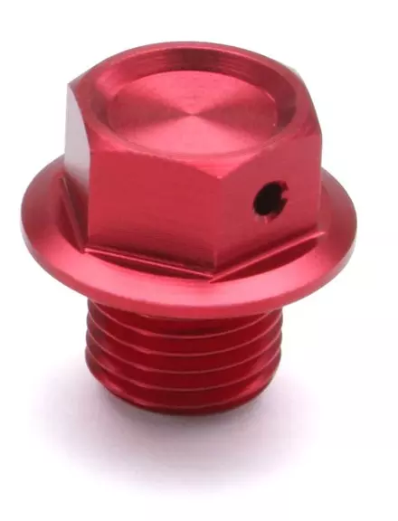 Магнитный болт слива масла Zeta для M10x16-P1,25 Red