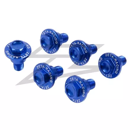 Комплект болтов защиты вилки Zeta Set 6pcs.Suzuki Blue