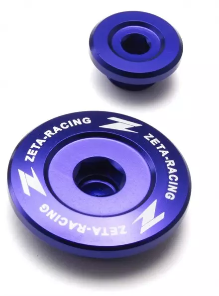 Заглушки крышек двигателя Zeta KX250F04-, RMZ25004-06 Blue