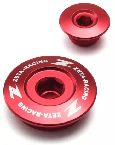 Заглушки крышек двигателя Zeta RMZ25007-, RMZ45005- Red
