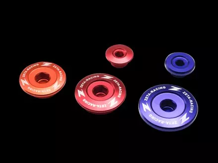 Заглушки крышек двигателя Zeta YZ250F'14-, YZ450F'14- Red