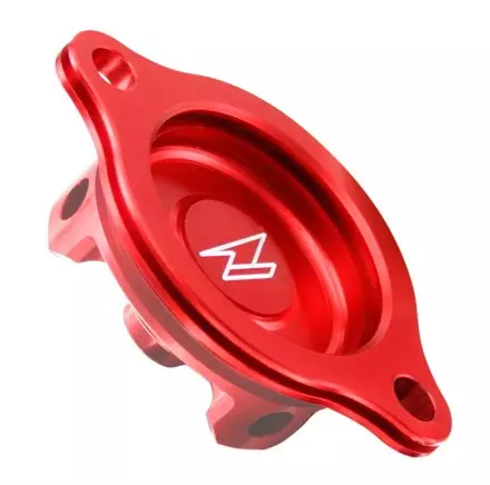 Крышка масляного фильтра Zeta HONDA CRF250R 04-09 CRF250X 04-17 красная ZETA 11333-KRN-670