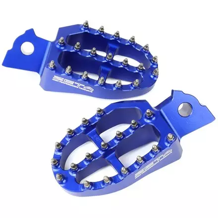 Алюминиевые широкие подножки Zeta для YZF250/450,YZ125/250 Blue