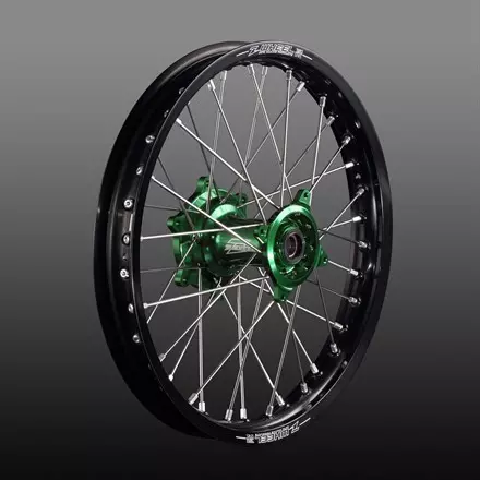 Заднее колесо Zeta 2.15-18 для Kawasaki KX'03-,KXF'04-,KLX450'08- Green-Hub