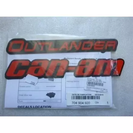 Наклейки расширителей арок Can Am BRP Outlander XMR Red 704904920