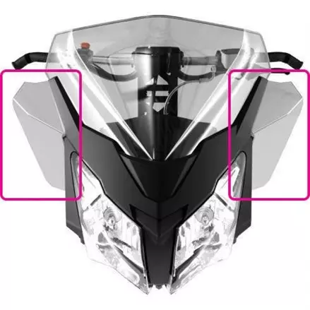 Дефлекторы стекла Ski-Doo REV-XM, REV-XS под 860201182, 860200928 и зеркала 860200694, 60200912