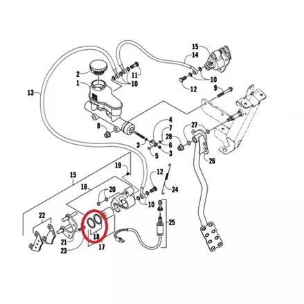 Сальники поршня тормозного суппорта Arctic Cat 0502-607