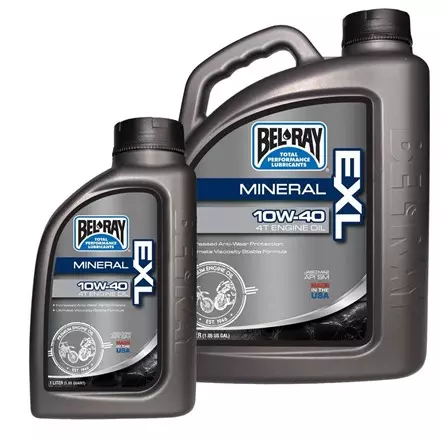 Моторное масло BEL-RAY EXL Mineral 4T 10W-40 4л
