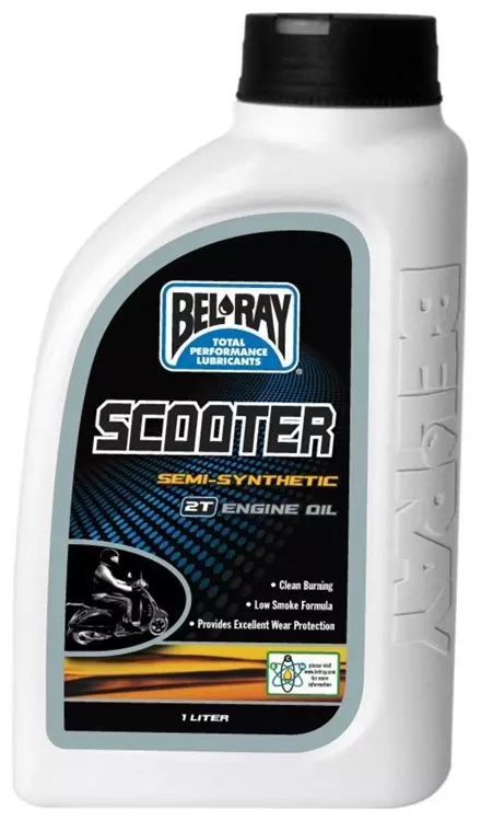 Моторное масло для скутера BEL-RAY Scooter Semi-Synthetic 2T 1л