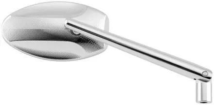 Зеркало OVAL CHEV SHAFT хром 2шт. / Bike Master