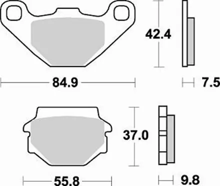 Тормозные колодки Braking 669CM44