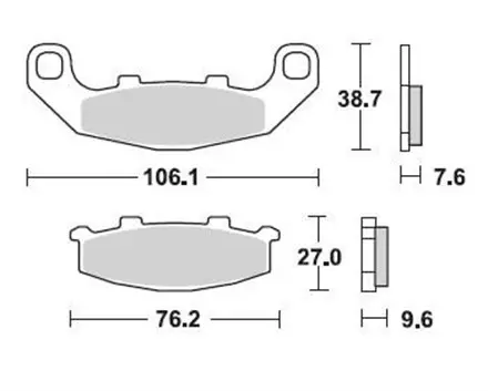 Тормозные колодки Braking 712SM1