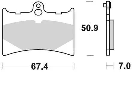 Тормозные колодки Braking 726SM1
