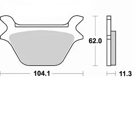Тормозные колодки Braking 734SM1