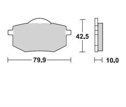 Тормозные колодки Braking 735SM1