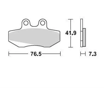 Тормозные колодки Braking 741SM1