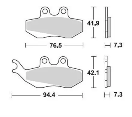 Тормозные колодки Braking 770SM1