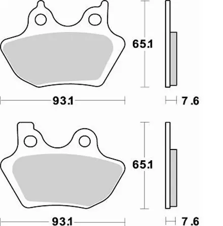 Тормозные колодки Braking 843SM1 Harley-Davidson