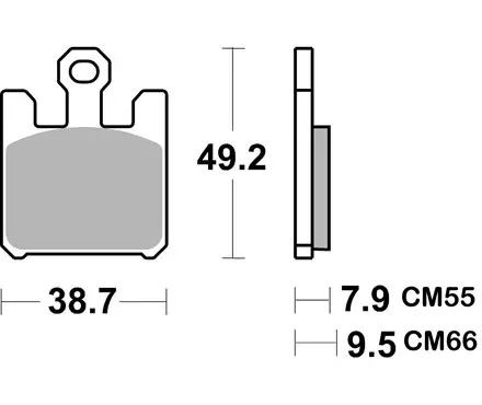 Тормозные колодки Braking 893CM66