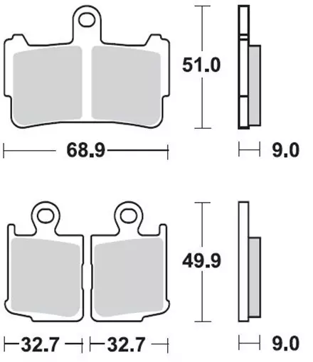 Тормозные колодки Braking 950CM55