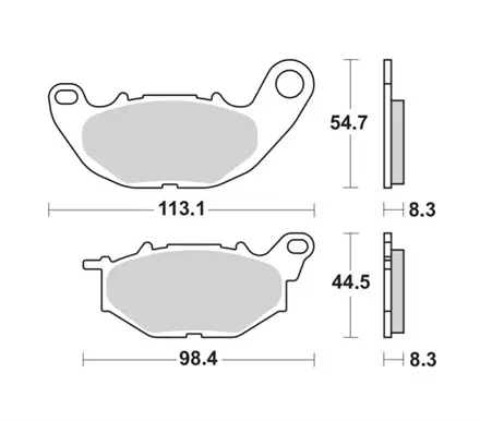 Тормозные колодки Braking 968CM55