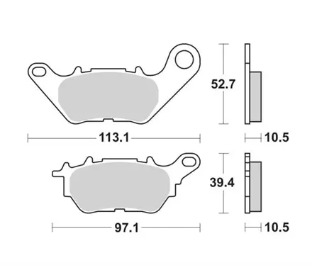 Тормозные колодки Braking 969SM1