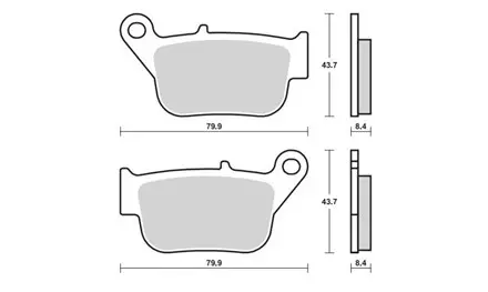 Тормозные колодки Braking 972SM1