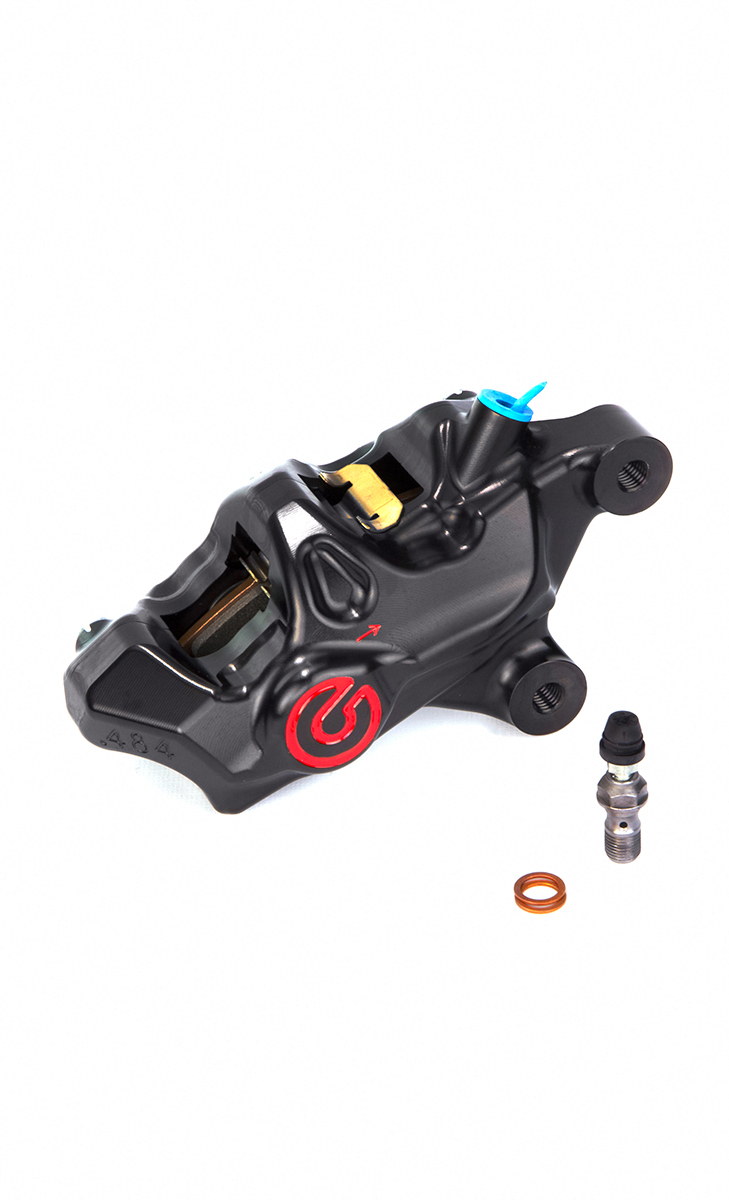 Cуппорт Brembo ,484 красный лого, левый, для кастомайзинга